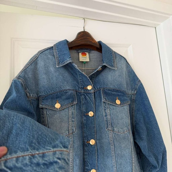 Farm Rio Denim Buttoned Jacket - Picture 2 of 7